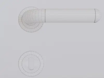 Modern Door Handle No 1 3D model