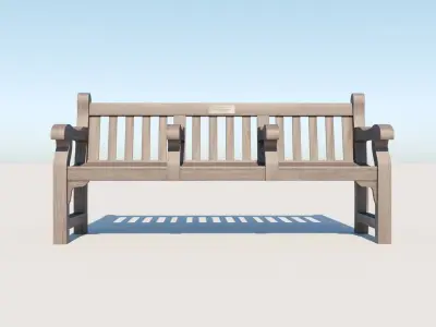 London Park bench 3D model