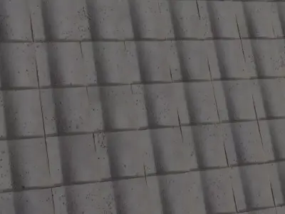 Pitted Industrial Concrete Square Tiles PBR Seamless Texture
