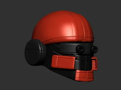 helmet high poly sculpt 3d printable ver 7 3D model 3D model 121