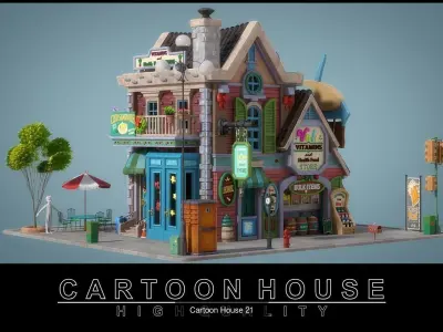 Cartoon House Pack 04