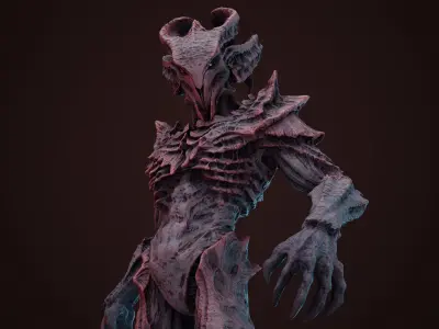 Alien Low-poly 3D model