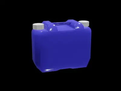 Low poly polyethylene tank for waste liquid 3D model
