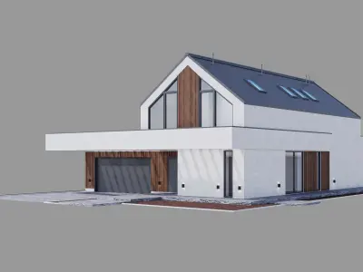 House 12 - residential building 3D model 3D model