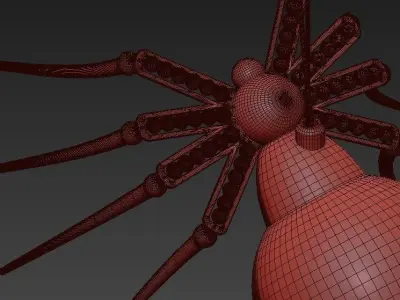 Divinare-Ragno-1308-02-SP-1 spider pendant light 3D model