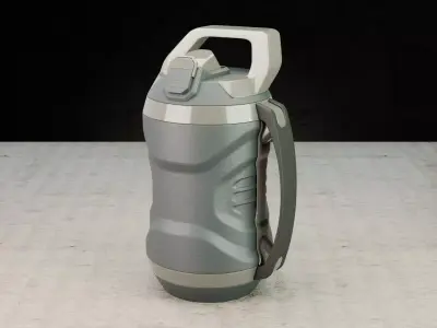 bottle tactical sci-fi Low-poly 3D model