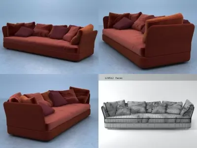 Cove sofa 02 3D model