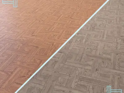 Parquet - Laminate - Wooden floor 2 in 1 Low-poly 3D model 138