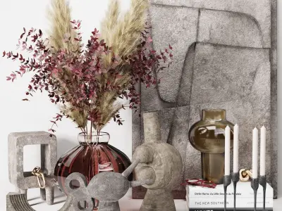 Decorative sets 3D Model Collection 3D Model Pack