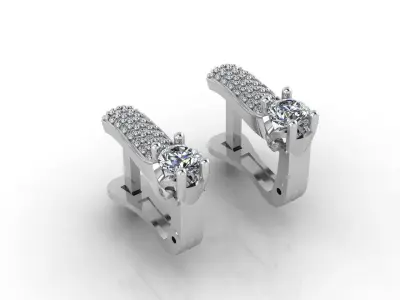 Mini Set Ring Pendant Earrings STL 3DM Womens Jewelry 3D print model