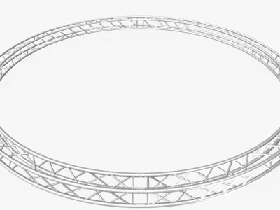Circle Square Truss - Full diameter 600cm 3D model