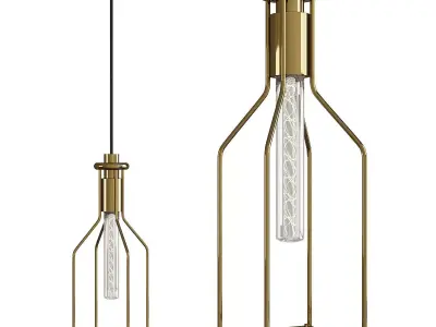Colebrook 5 Inch Square Pendant Light Low-poly 3D model