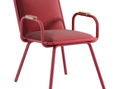 Dulwich Chair Armrests Grey 3D model