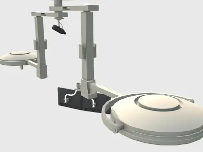 Overhead Lights Low-poly 3D model