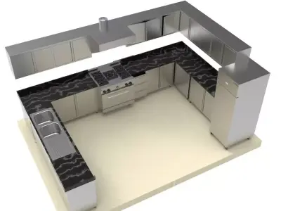 KITCHEN 75 3D model