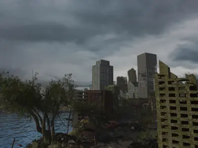 Post-apocalyptic Abandoned City - New York  3D model