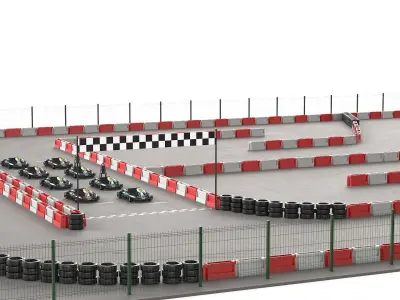 Karting Track Open Air With Karts 