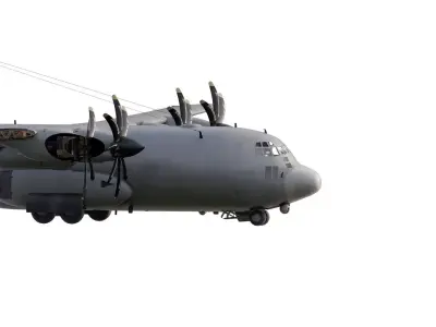 AC130 GUNSHIP with interior 3D model