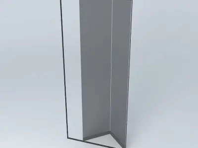 folded glass door Free 3D model
