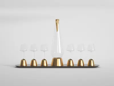 KACPER HAMILTON Bishop of Norwich Decanter set 3D model