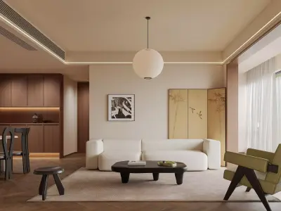 apartment interior scenes      3D model 9