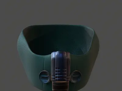 Gas mask helmet 3d model scifi Low-poly  Low-poly 3D model 308