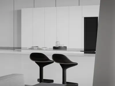 apartment interior scenes     3D model 9