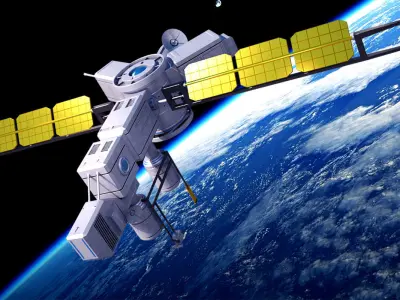 Sci Fi Satellite 3D model