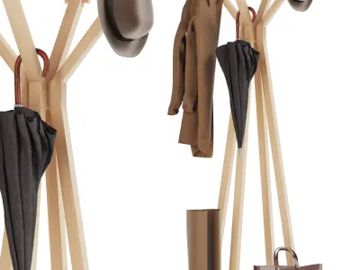 Floor hanger Como for clothes 3D model