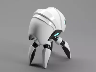 ROBOT CHARACTER NEXA-47 Low-poly 3D model