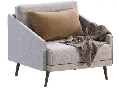 Armchair SEVILLE by Cazarina 3D model