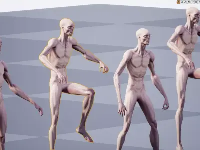 Alien B Low-poly 3D model