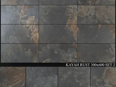 Yurtbay Seramik Kayah Rust 300x600 Set 2 3D model