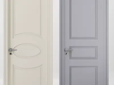 interior door set3 3D model