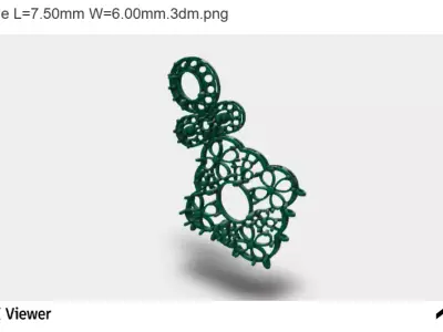 The Citadel Charm 3D print model