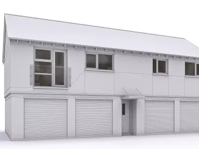 Townhouse 04 Low-poly 3D model purchase