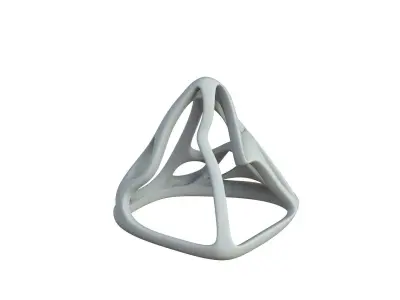 SciFi Cube Object No 62554 Low Poly Shape Low-poly 3D model