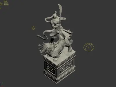 Kirin - Soldier - Warrior Statue 3D model