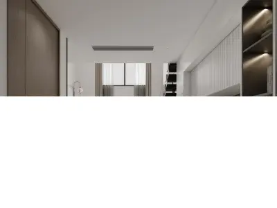 Modern Kitchen Dining Interior Scene 3ds Max Corona Marble Floor 3D model