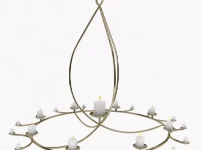 Chandelier Low-poly 3D model shop