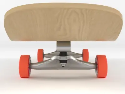Skateboard on wheels 3D model