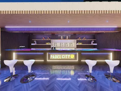 Padel Court Low-poly 3D model