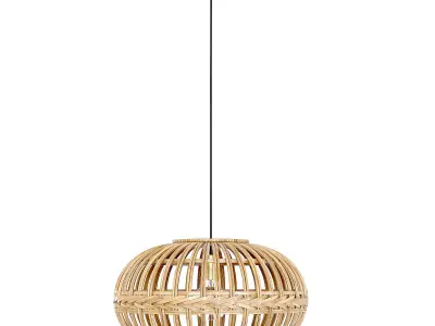 Eglo wicker rattan Hanging lamp 3D model