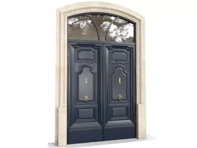 Entrance classic door 141 3D model
