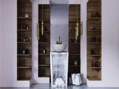 30 Interior Design Scenes - 55 3D Furniture Designs FREE 3D model