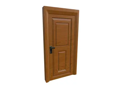 Modern Wooden Door Series One 3D model
