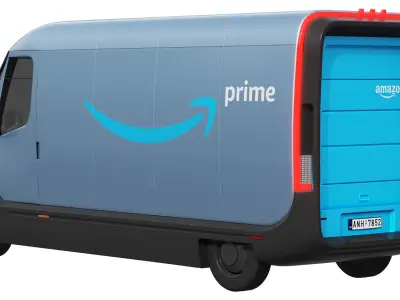 Amazon Electric Delivery Van 3D model