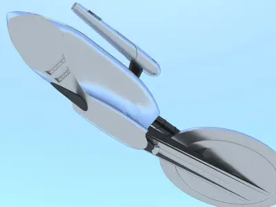 SciFi Spaceship StarTrek Inspired  3D model