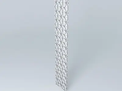 MDF panel Volume  Flowers Free 3D model