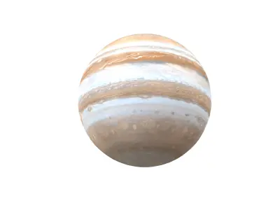 Jupiter v1 001 Low-poly 3D model